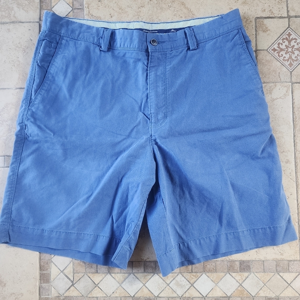 Tommy Bahama Men's Sky Blue Flat Front Shorts